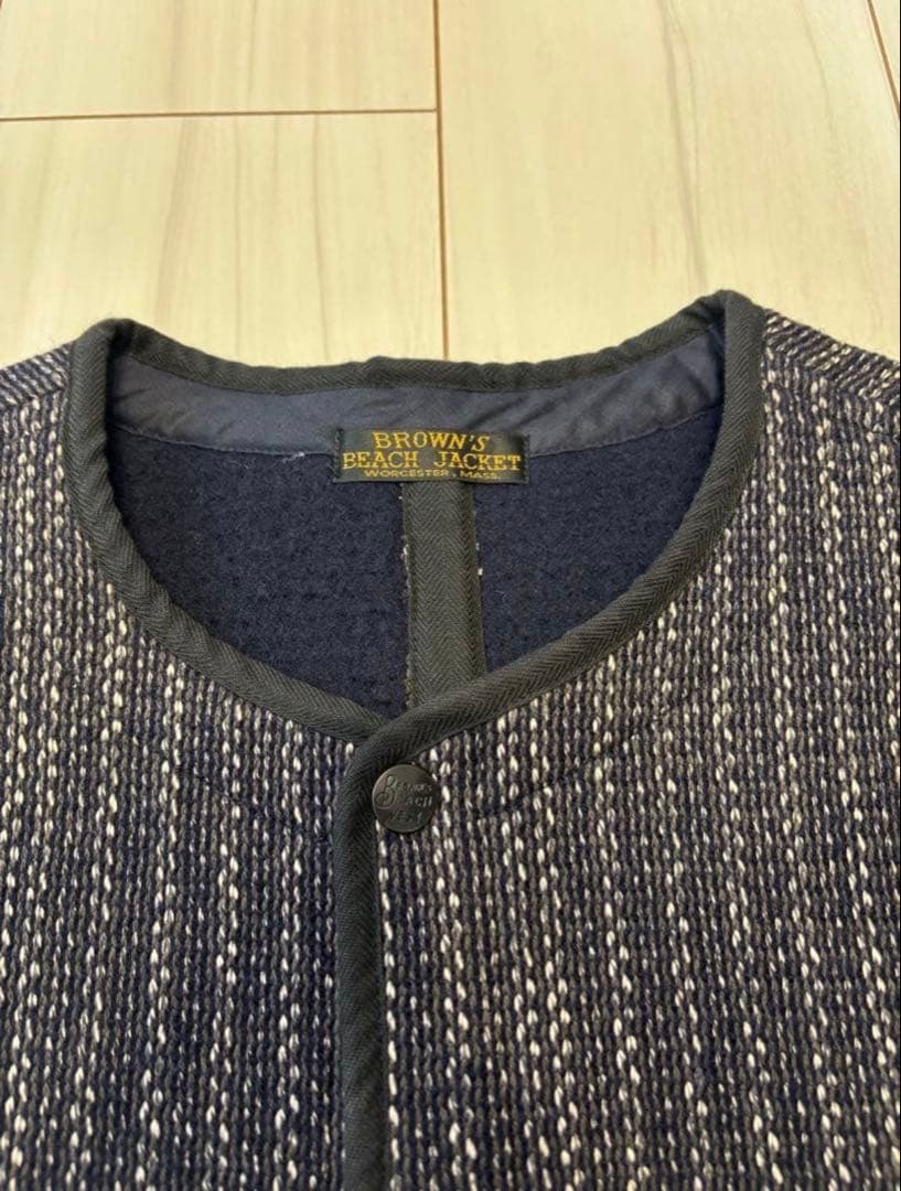 BROWN'S BEACH JACKET ストライプベスト ブラウンズビーチ