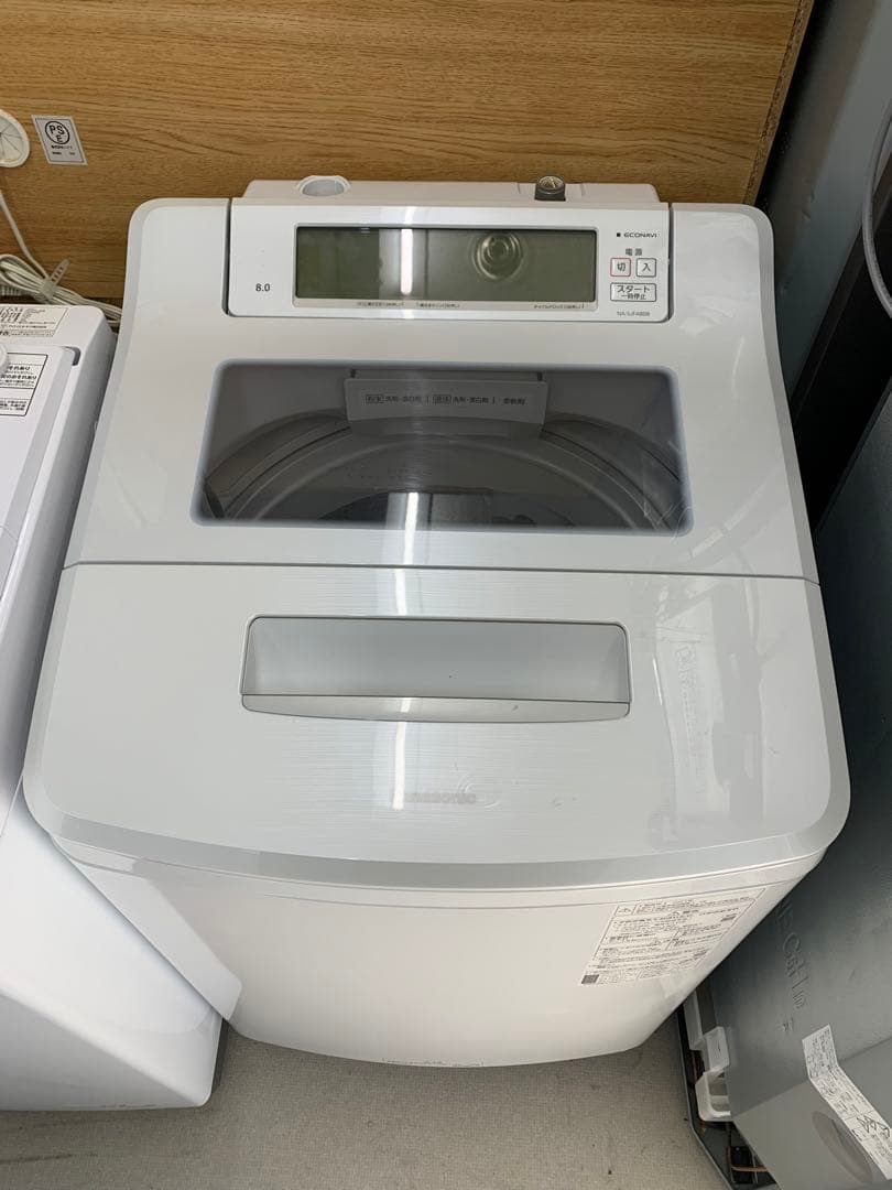 2021年製美品Panasonic 縦型洗濯機 8.0kg ホワイト 本体