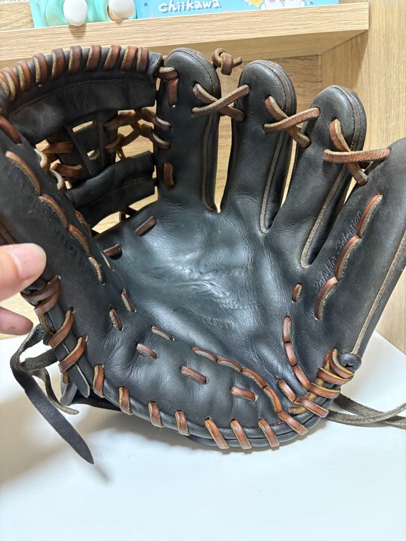 シュガーさん専用ミズノプロ 硬式グローブ ブラック