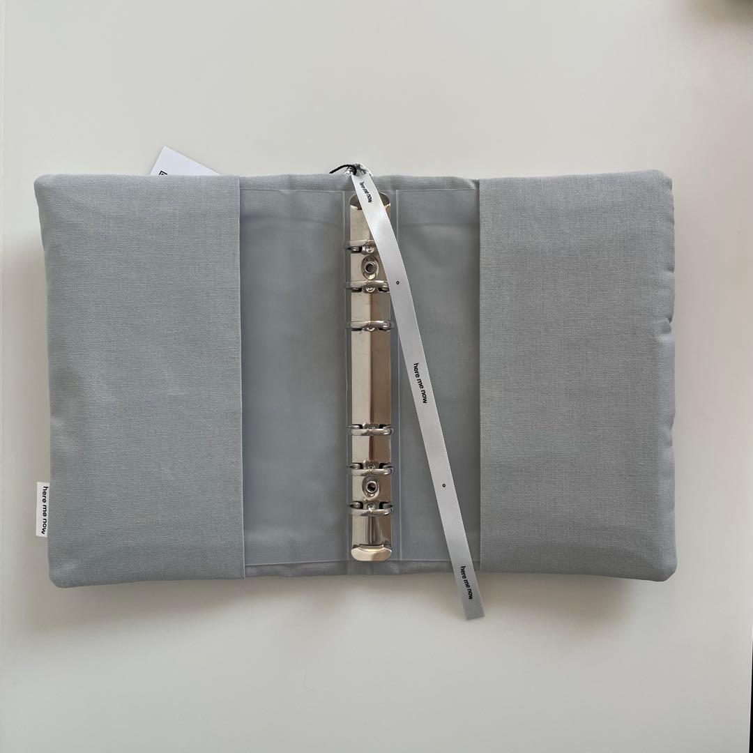 早い者勝ち　韓国　バインダー　カバー　貯金　リフィル　A6 シルバー