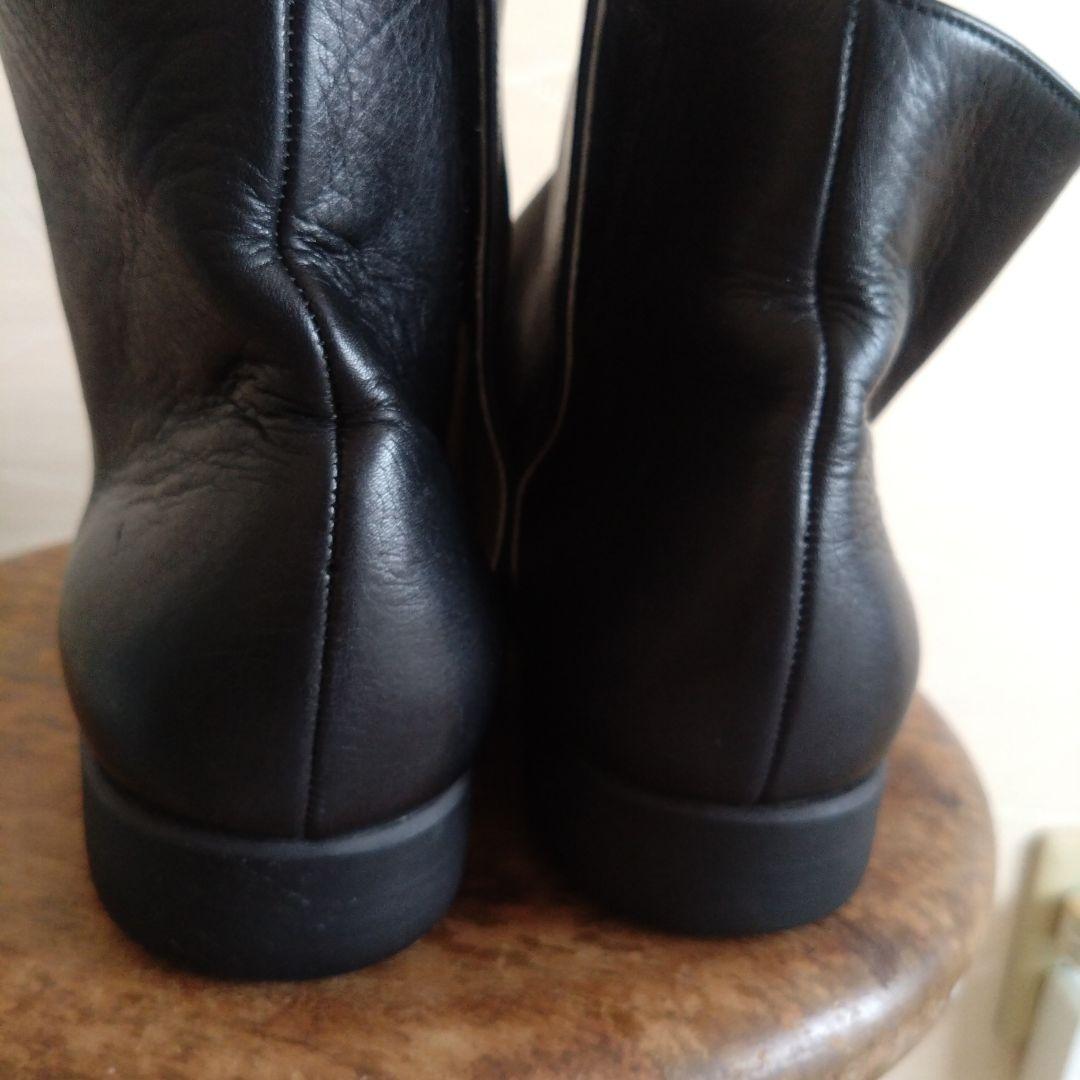JURGEN LEHL ヨーガンレール　レザー　ショートブーツ　黒　23.5