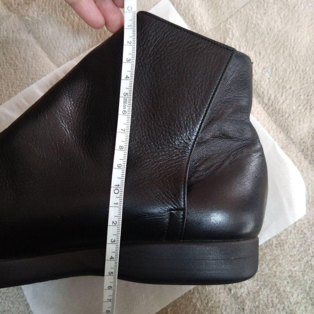 JURGEN LEHL ヨーガンレール　レザー　ショートブーツ　黒　23.5