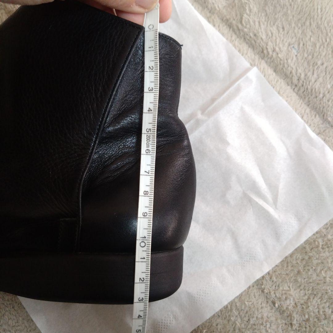 JURGEN LEHL ヨーガンレール　レザー　ショートブーツ　黒　23.5