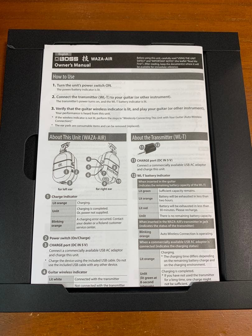 【超美品】BOSS WAZA-AIR ギター用