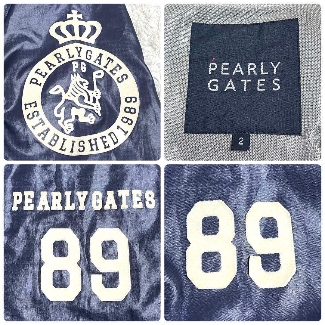 ✨入手困難✨パーリーゲイツ ナイロンジャケット 千鳥格子 ロゴ Lサイズ 蓄熱