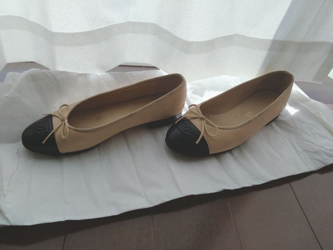 CHANEL バレエシューズ フラットシューズ シャネル バレリーナ 正規品