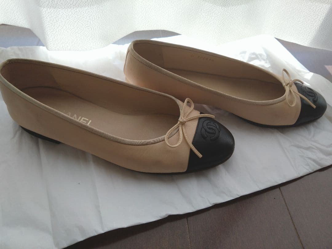 CHANEL バレエシューズ フラットシューズ シャネル バレリーナ 正規品