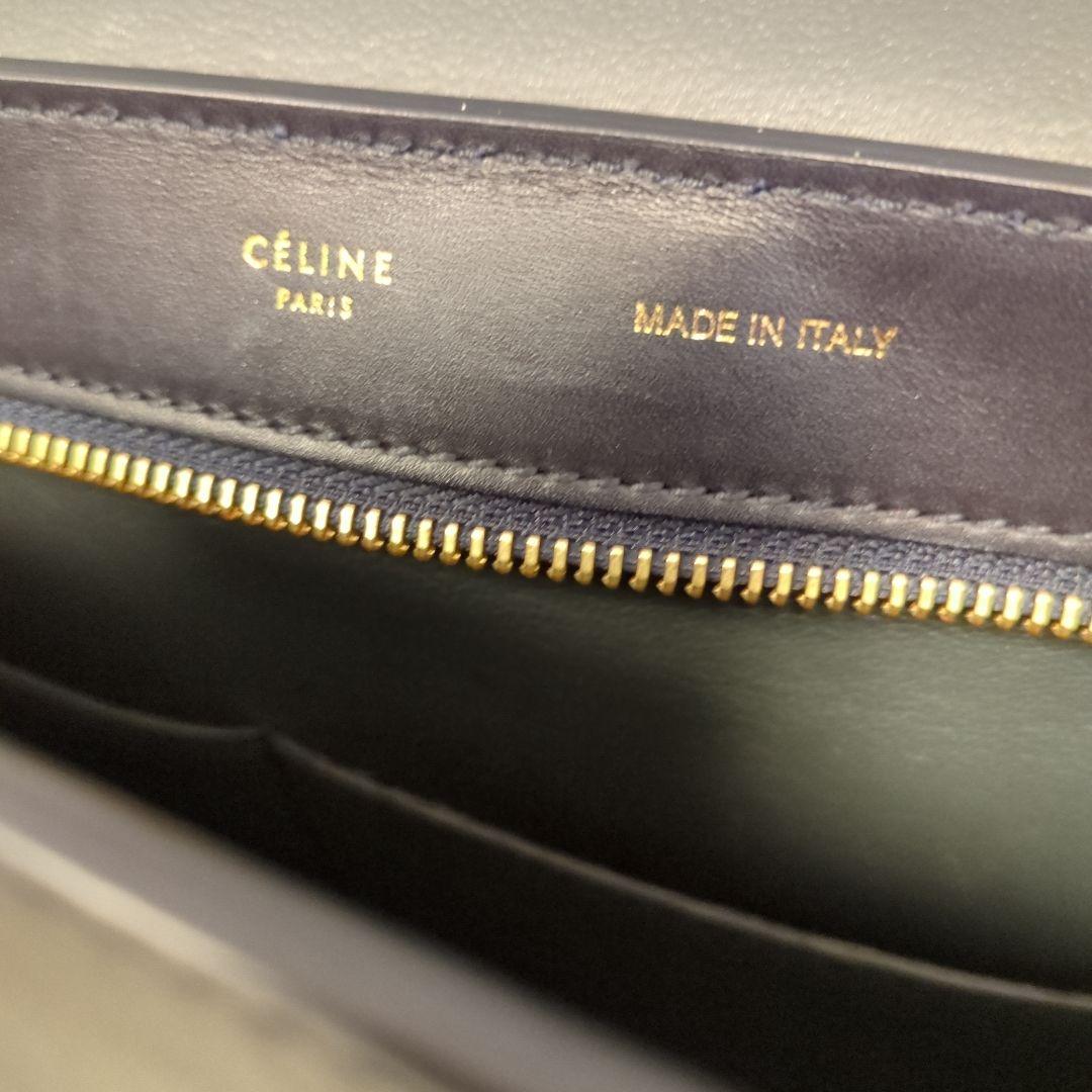 ✨美品✨セリーヌトラペラーズレザースエード２wayバッグ　ＢＬＡＣＫ！