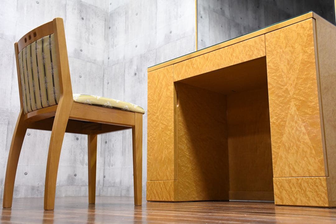 EBK25 IDC大塚家具 スプレンダー ドレッサー チェアセット バーズアイ