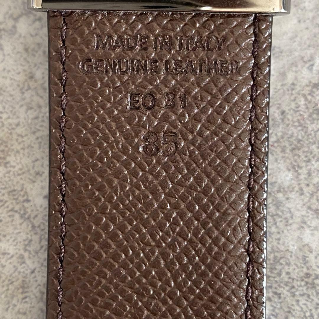 極美品　TOD‘S トッズ　ベルト　シボ革　レザー　リバーシブル　ブラック　黒