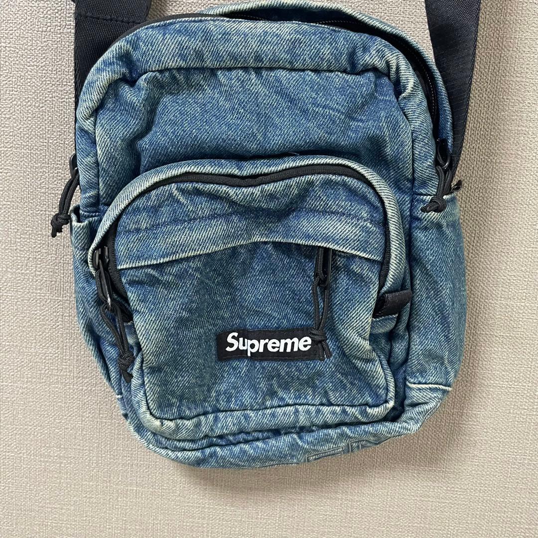バッグ Supreme Denim Shoulder Bag Washed Indigo