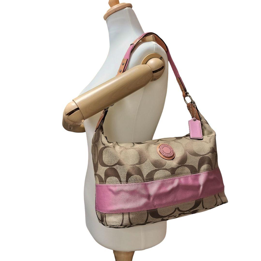 バッグ Coach OneShoulderBag Signature Pink y2k