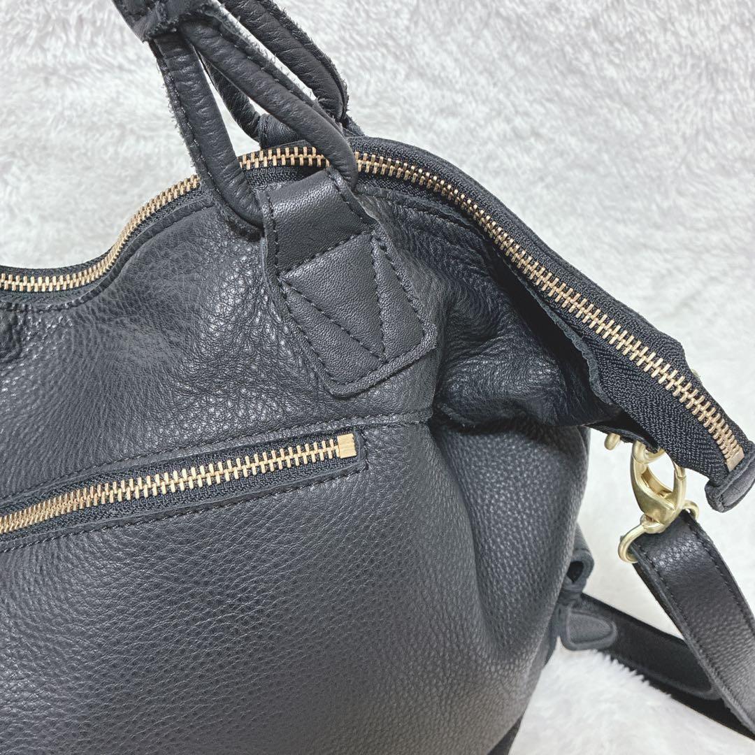 ✨美品✨　ear PAPILLONNER レザー 2WAY トートバッグ　大容量