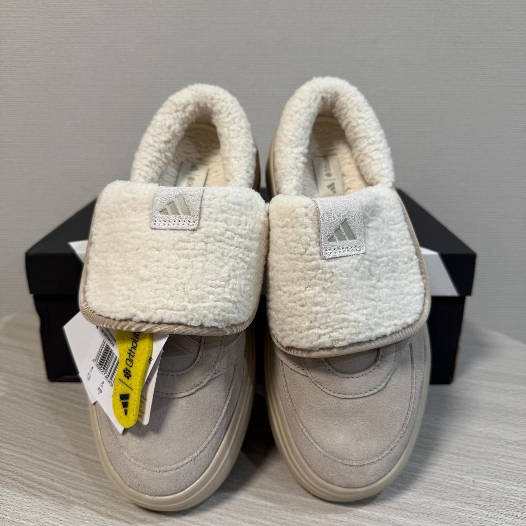 韓国限定 新作 ADIDAS GRANDCOURT MULE ベージュ 24.5