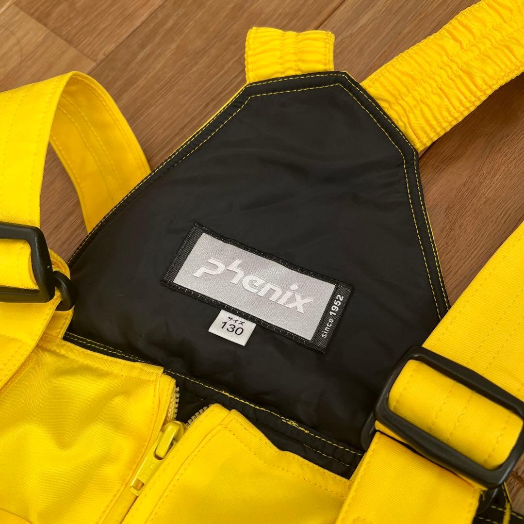 Phenix スキーウェア上下セット130ネイビー/イエロー