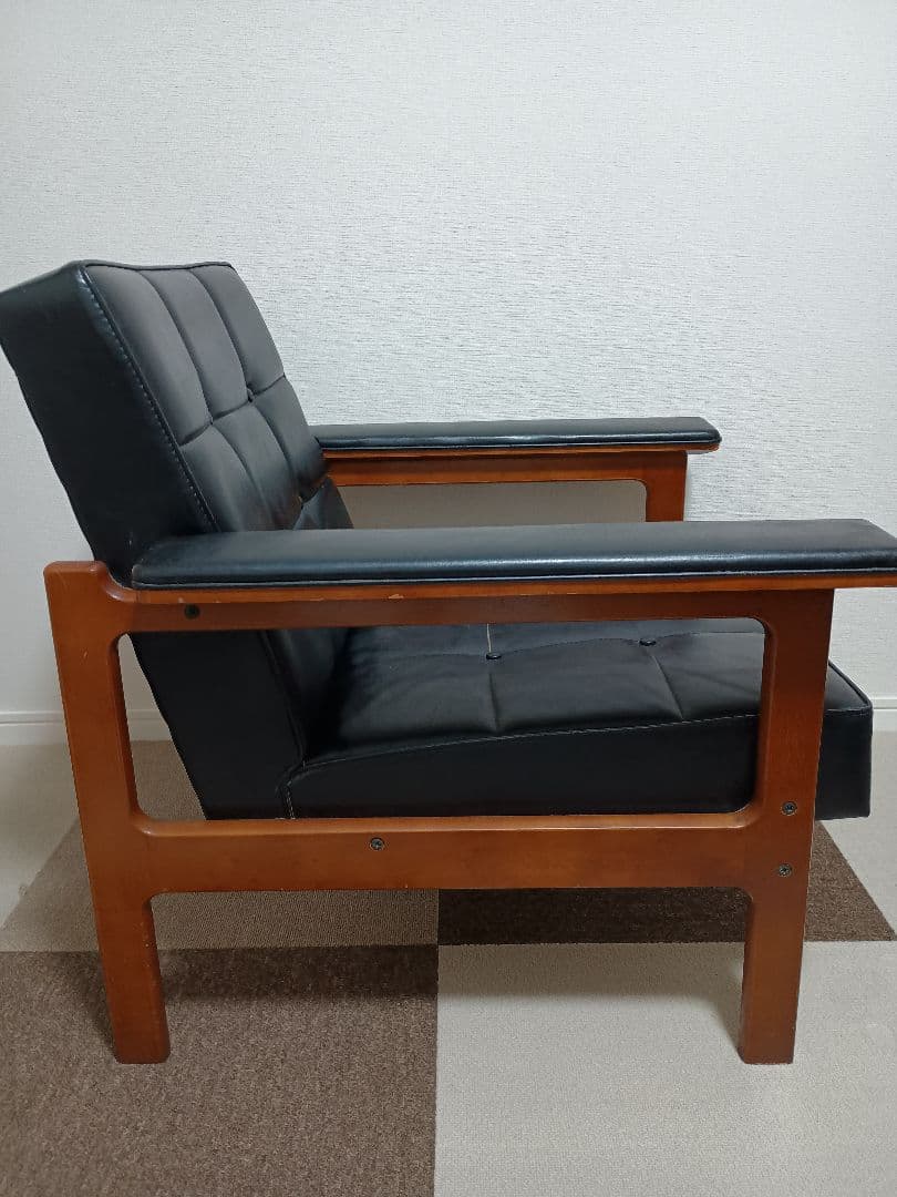 カリモク60 kチェア ワイドアーム　レザーkarimoku 60 ヴィンテージ