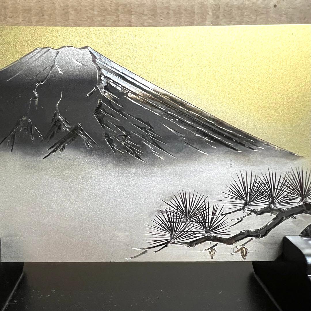 銀製 巻物 富士山 7号 SILVER999 純銀