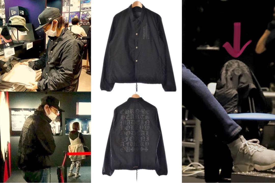 クロムハーツ RIGGINS FBRC コーチジャケット B'z稲葉着用