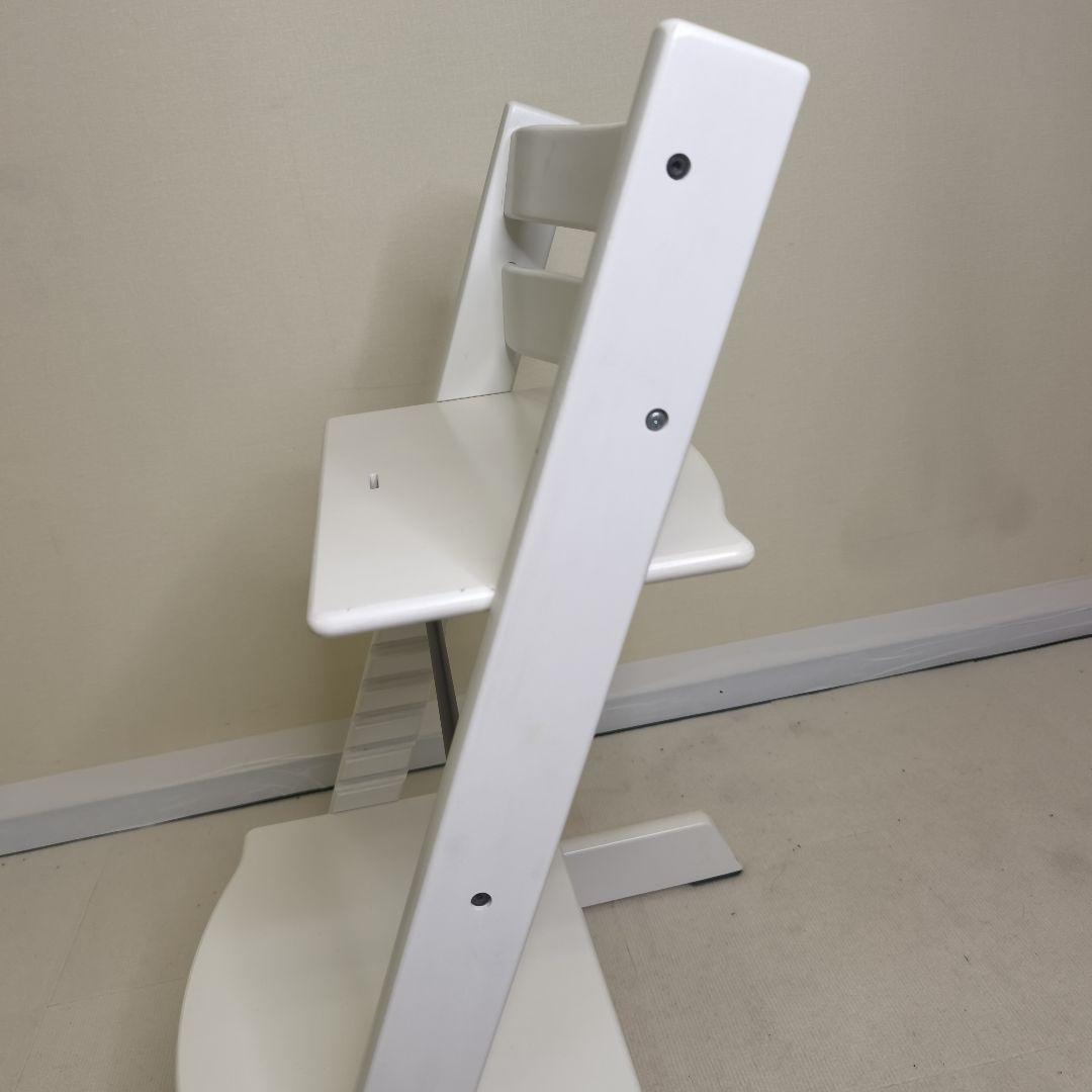 ストッケ　トリップトラップ　ホワイト　ベビーセット&トレイ付　S/N6