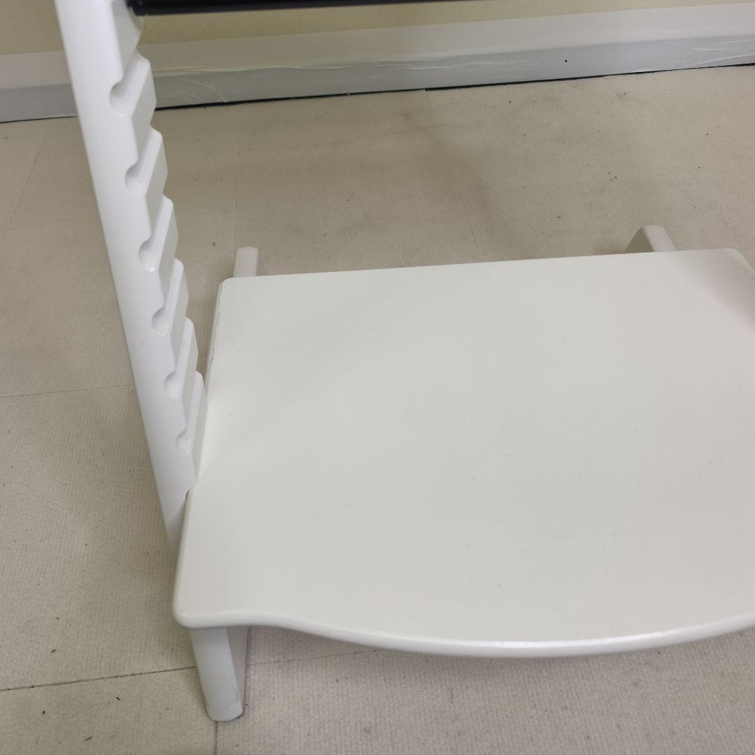 ストッケ　トリップトラップ　ホワイト　ベビーセット&トレイ付　S/N6