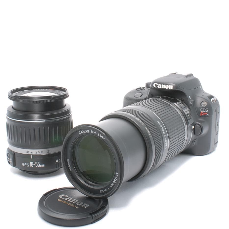 美品✨超望遠✨Canon EOS Kiss X7 ダブルレンズセット　キャノン