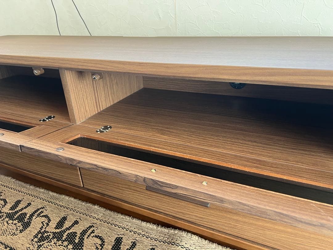 安心の日本製 完成版 テレビ台 ローボード 幅150cm 開き戸 引き出し