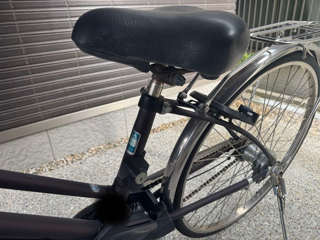 引取限定 パナソニック 電動アシスト自転車 シティタイプ ブラウン 前カゴ付き