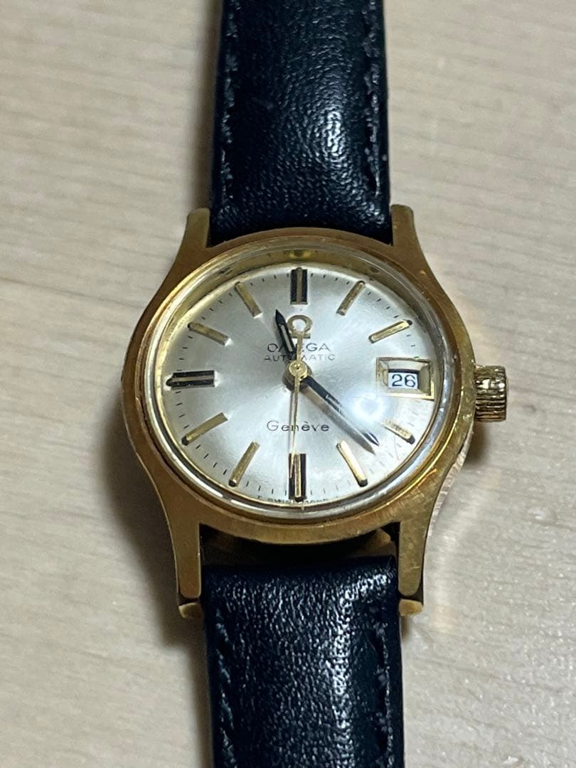 Omega Geneve 自動巻き 時計 ゴールドカラージャンク品