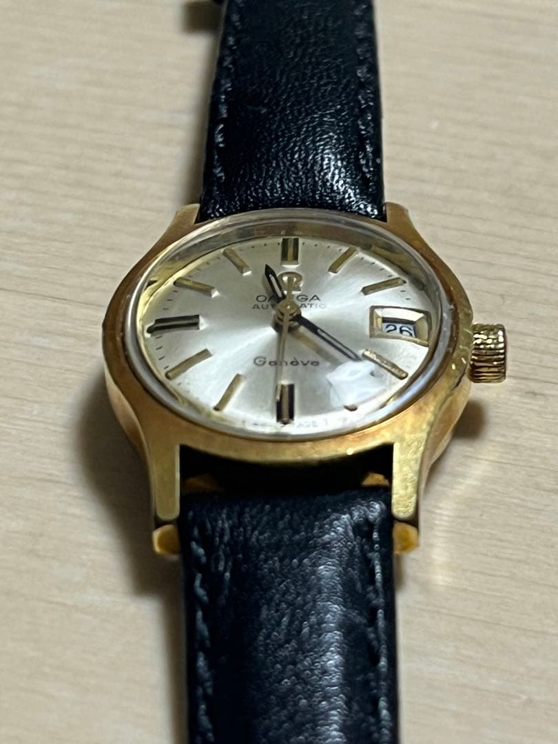 Omega Geneve 自動巻き 時計 ゴールドカラージャンク品