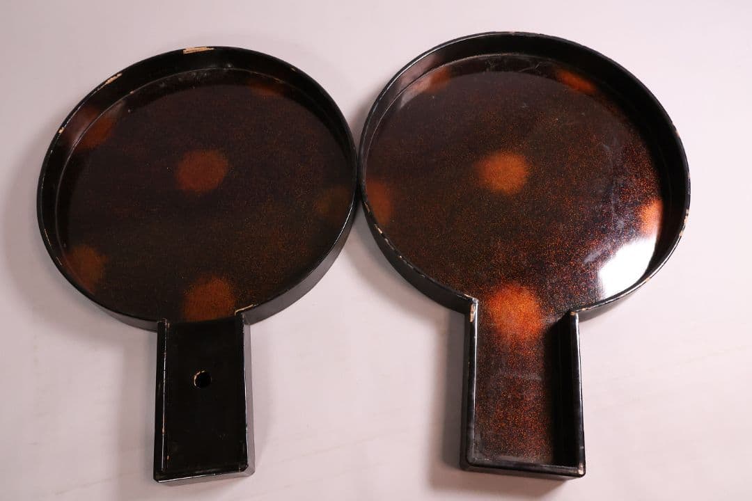 江戸期 田中伊賀守藤原吉次 松竹梅鶴亀 古鏡 和鏡 手鏡 稲家紋【MA606】