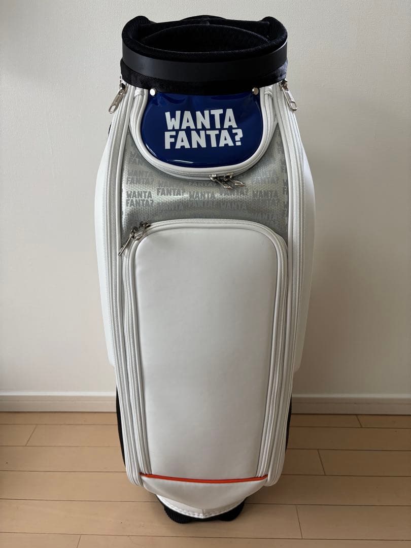 FANTA キャディバッグ ホワイト/オレンジ/ブルー