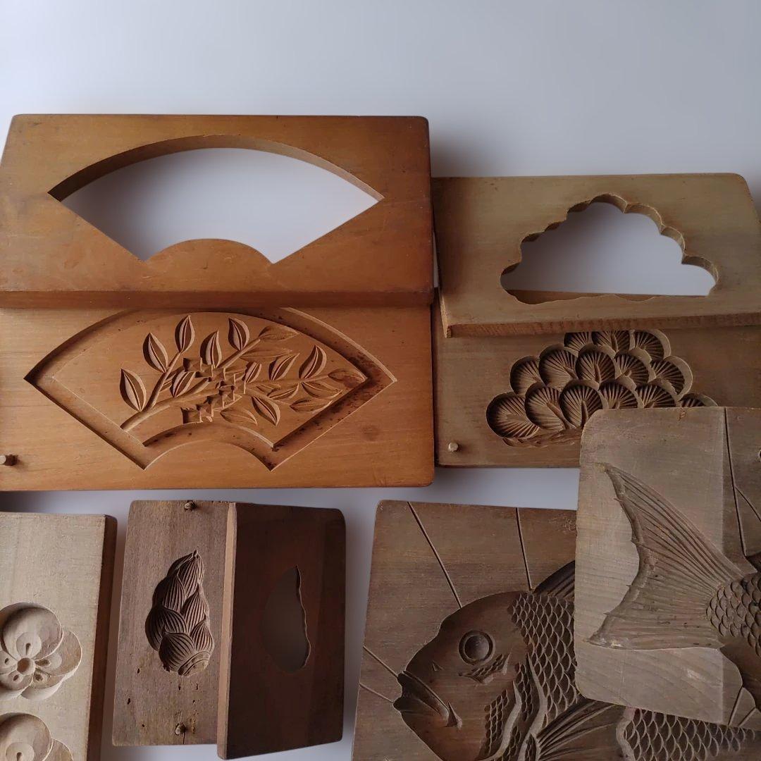 和菓子製作 木製型セット