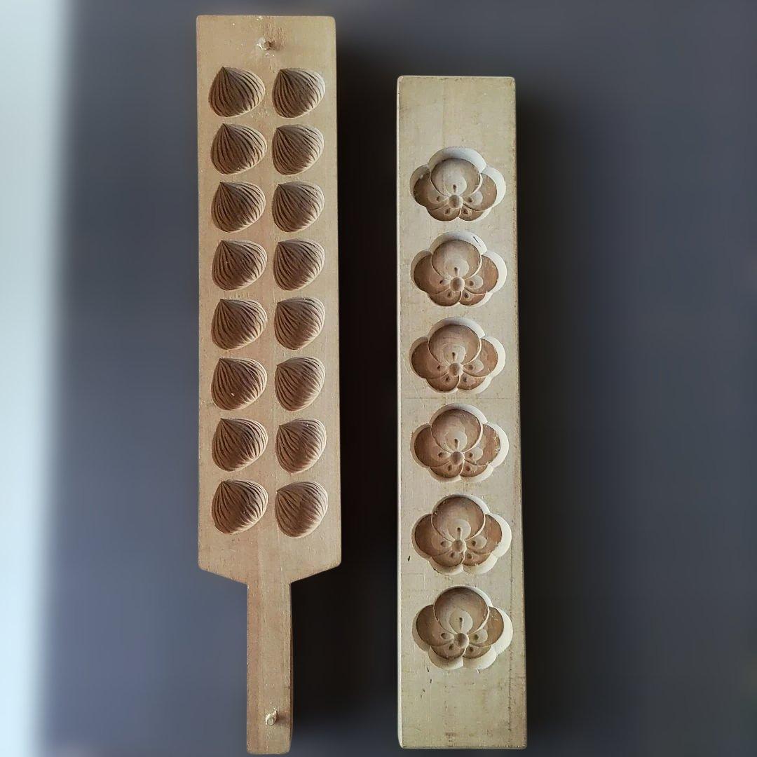 和菓子製作 木製型セット