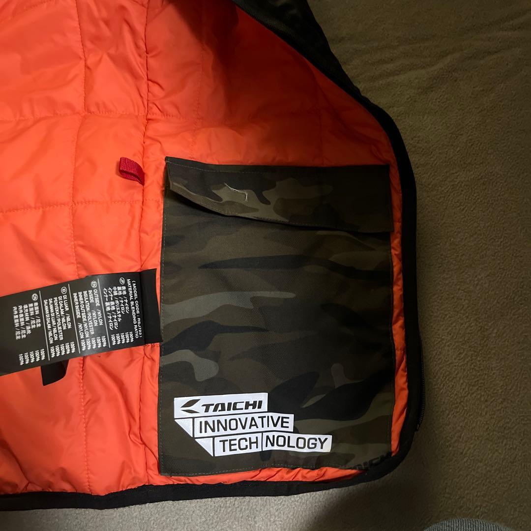 RSタイチ RSJ723 ウインターパーカ 黒/カモ M