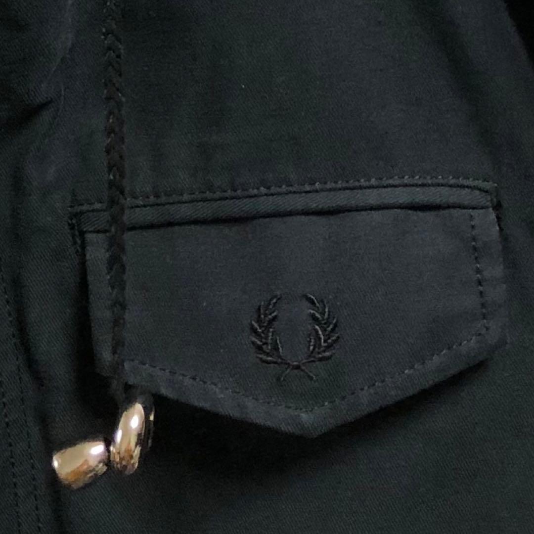 FRED PERRYフレッドペリーモッズコートアウターフード付刺繍ロゴ人気古着