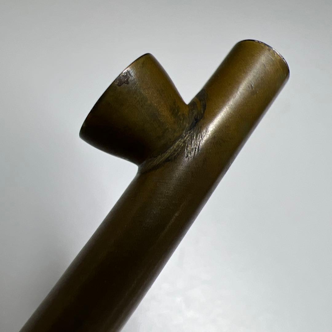 時代　四分一　口銀煙管　26g 東Y8-0109☆2Fタサコサ