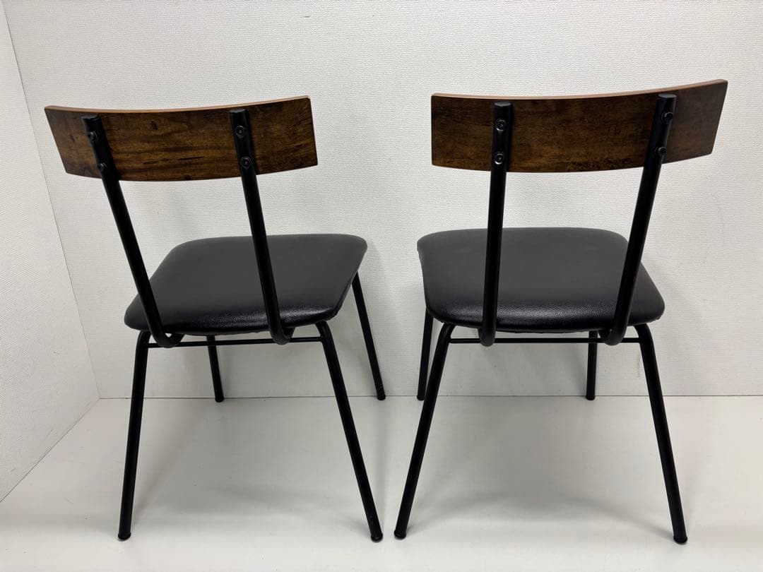 ニトリ NITORI ダイニングチェア 2脚セット DC STAIN MBR