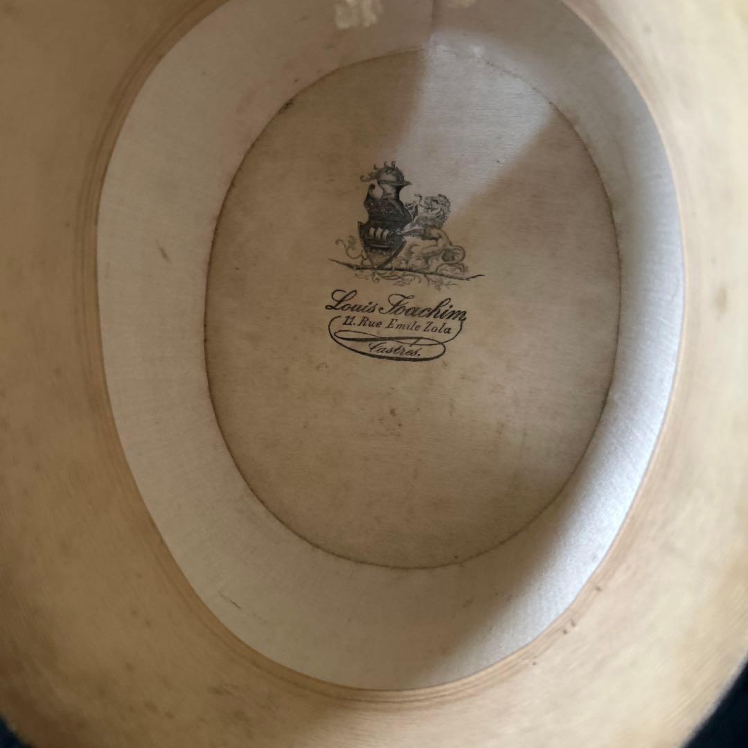 希少フランスアンティークハットボックストゥールーズ1908年ナポレオントロワ時代