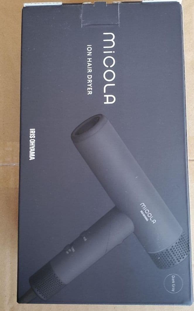 アイリスオーヤマ MICOLA イオンヘアドライヤー ダークグレー