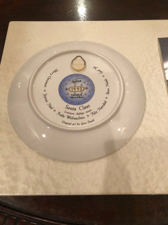 (新品未使用) ドイツ製　villeroy&bochクリスマスプレート1993年