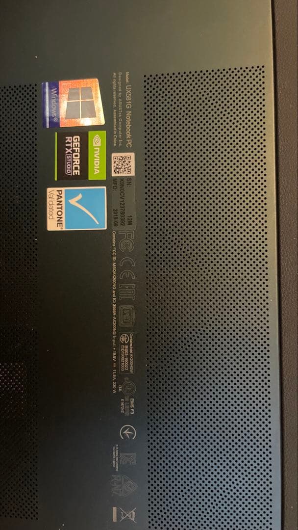 〈ジャンク〉ZenBook Pro Duo 15 UX581GV RTX2060