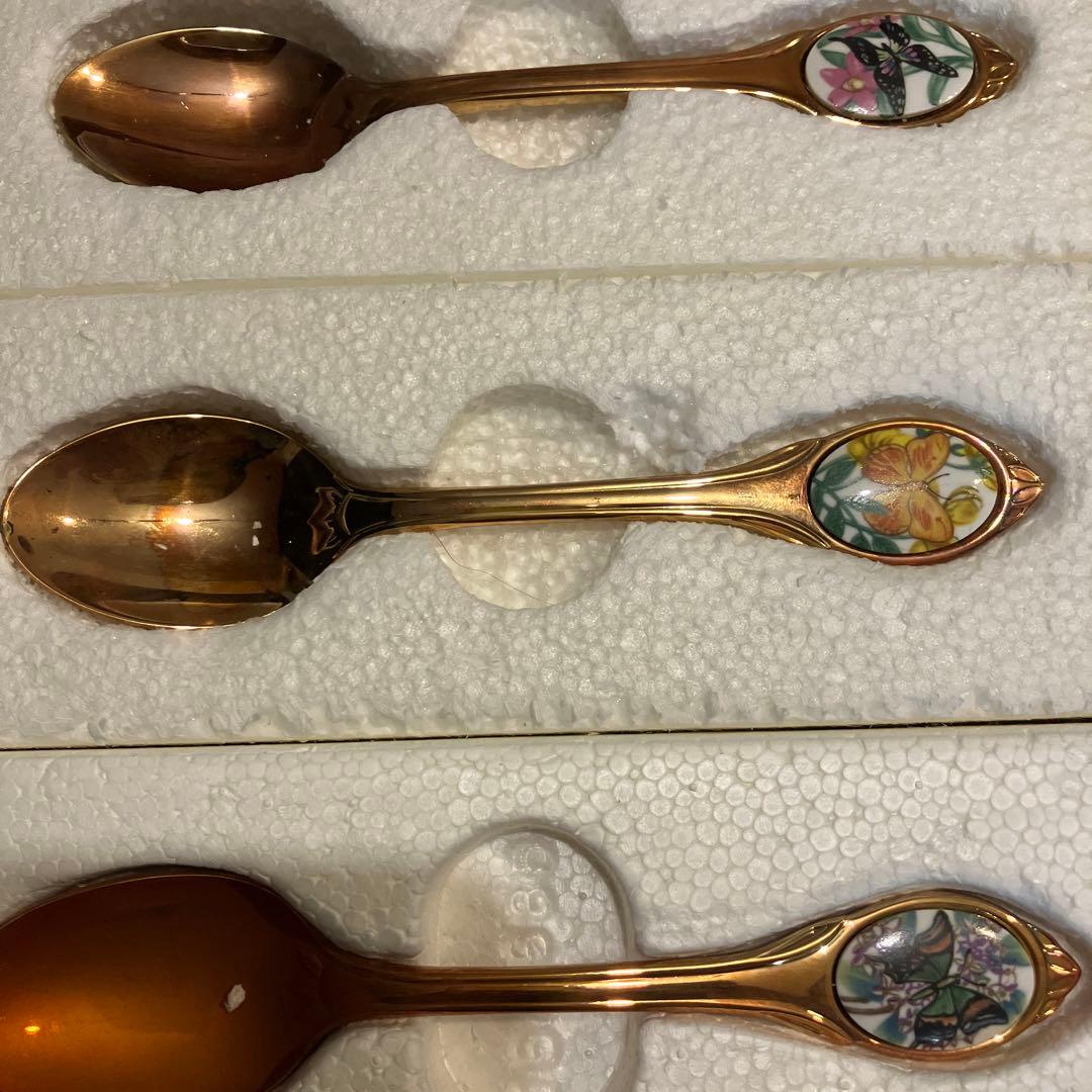 フランクリンミント 世界の蝶 スプーンコレクション12本