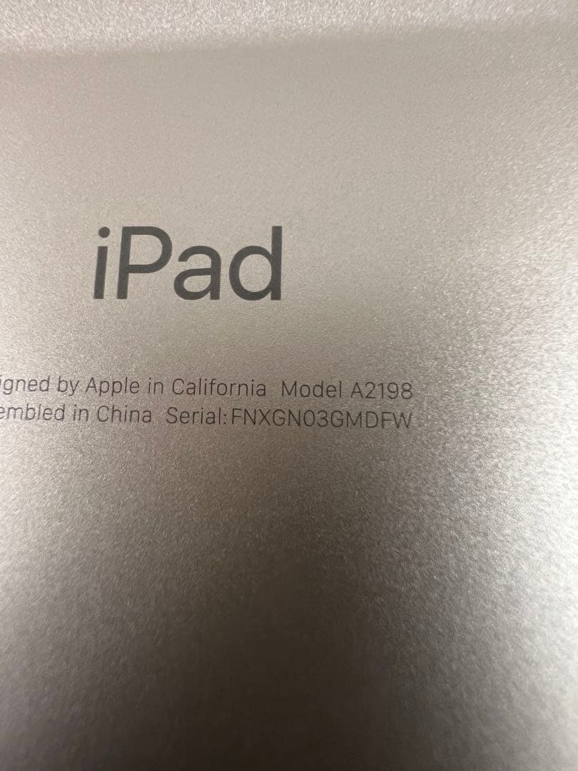 Apple iPad第7世代32Gb Bypass バイパス品　バッテリー92%