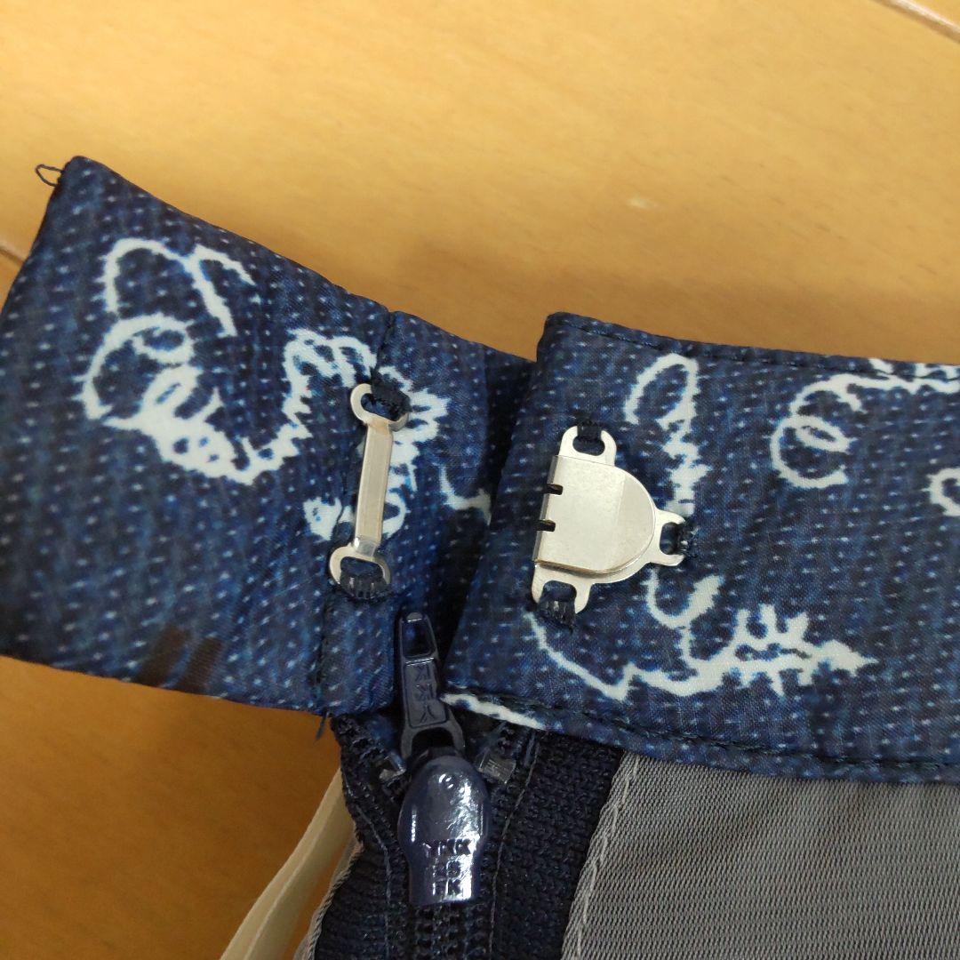 【美品】ランバンスポール 中綿 ダウン スカート M ブルー デサント