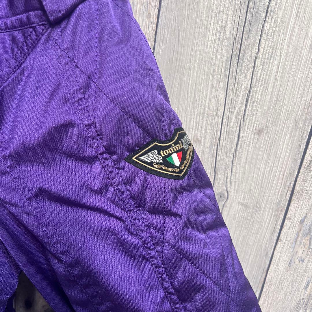 美品　レトロ　スキーウェア セットアップ　紫　黒　LLサイズ