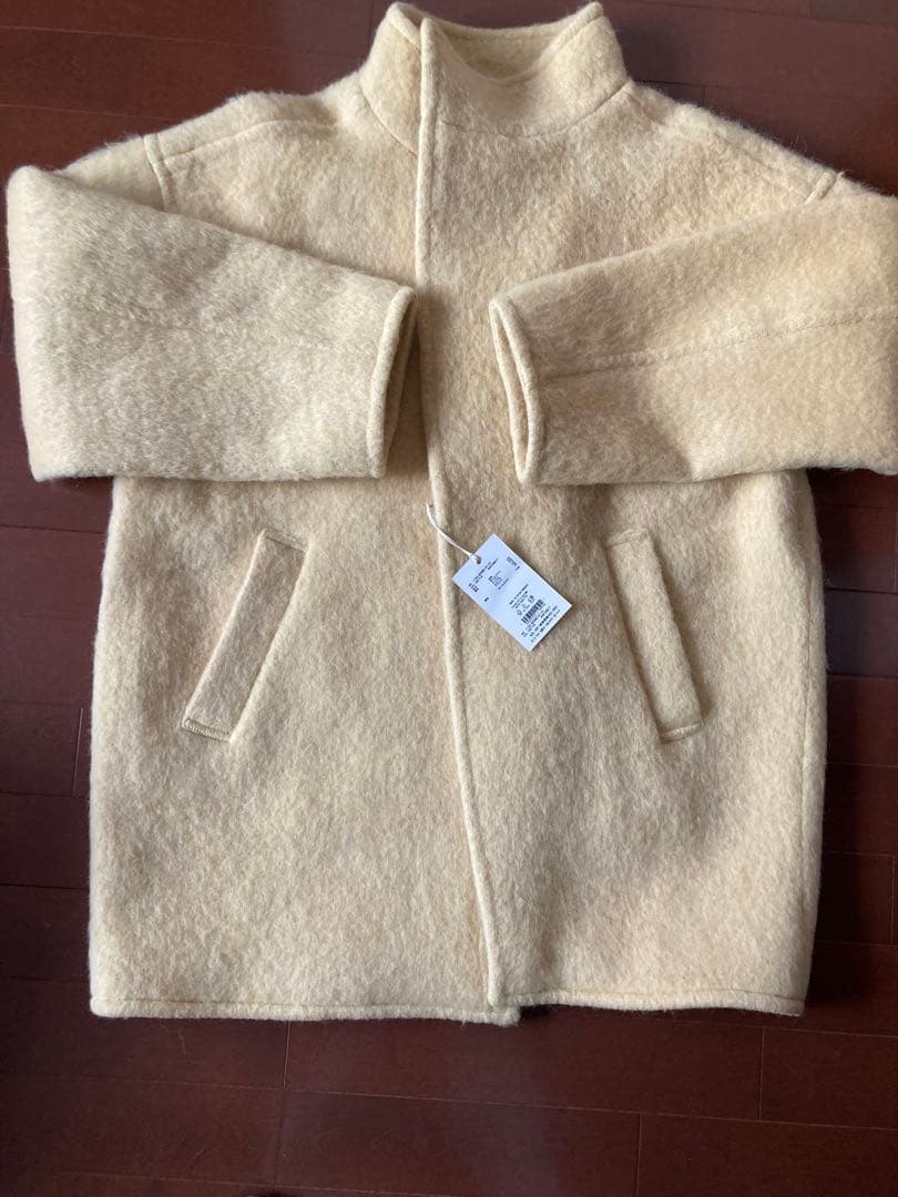 ungrid アウター　イエロー　ウール・アルパカ混