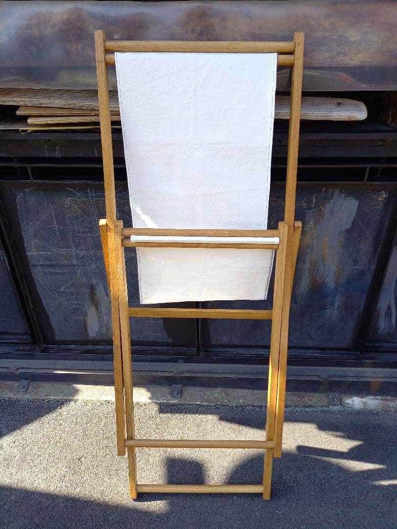 1960年代　アンティーク　帆布　オーク　フレーム　ロッキングチェア
