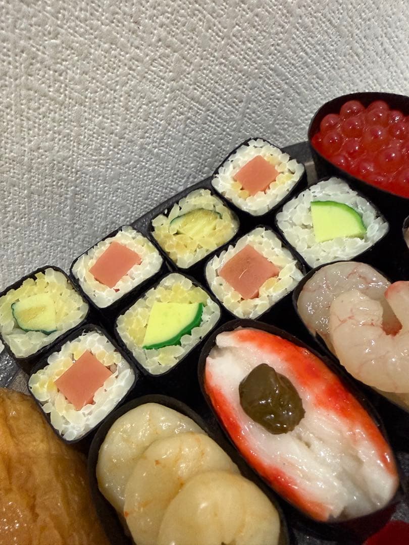 食品サンプル　実物大リアル寿司　35貫