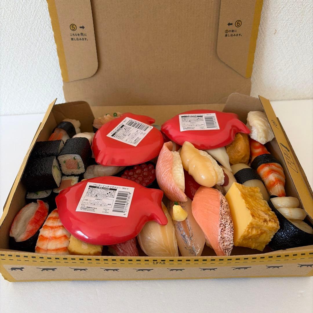 食品サンプル　実物大リアル寿司　35貫
