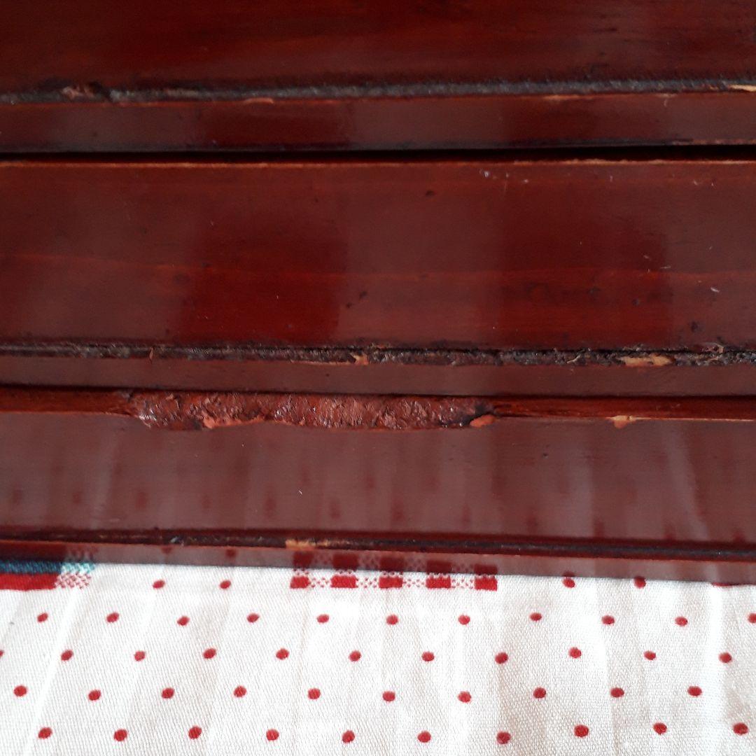 昭和レトロ　漆塗り　お膳　お盆　6客